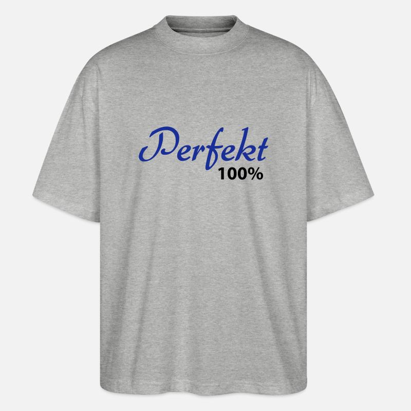Perfekt 100% - Stanley/Stella Oversized Unisex Bio T-Shirt Blaster 2.0 - Grau meliert
