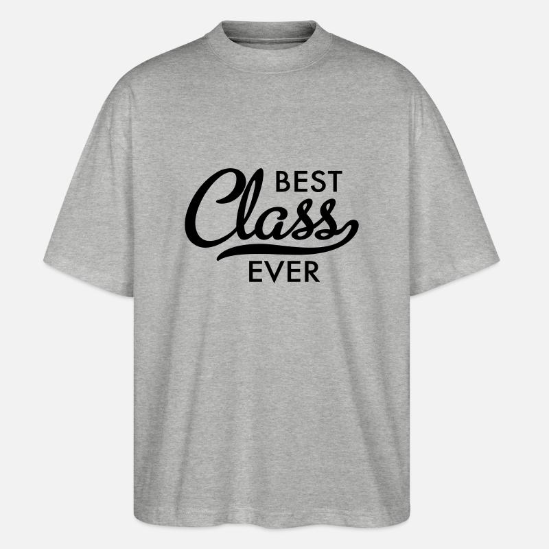 beste Klasse - Stanley/Stella Oversized Unisex Bio T-Shirt Blaster 2.0 - Grau meliert