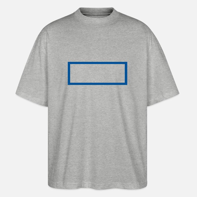 Rectangle Überblick - Stanley/Stella Oversized Unisex Bio T-Shirt Blaster 2.0 - Grau meliert