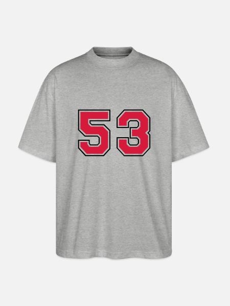 53__f2 - Stanley/Stella Oversized Unisex Organic T-shirt Blaster 2.0 - heather grey