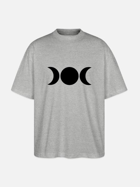 moons - Stanley/Stella Oversized Unisex Organic T-shirt Blaster 2.0 - heather grey