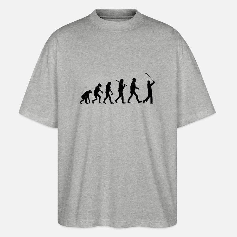 evolution golf - T-shirt bio Blaster 2.0 coupe oversize Stanley/Stella Unisexe - gris chiné