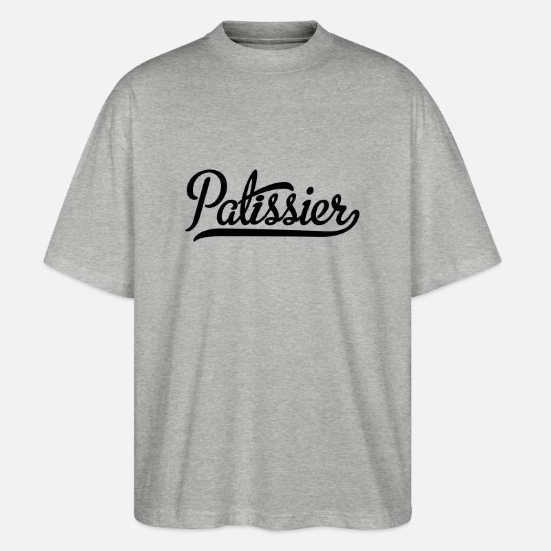 Patissier - Stanley/Stella Oversized Unisex Bio T-Shirt Blaster 2.0 - Grau meliert