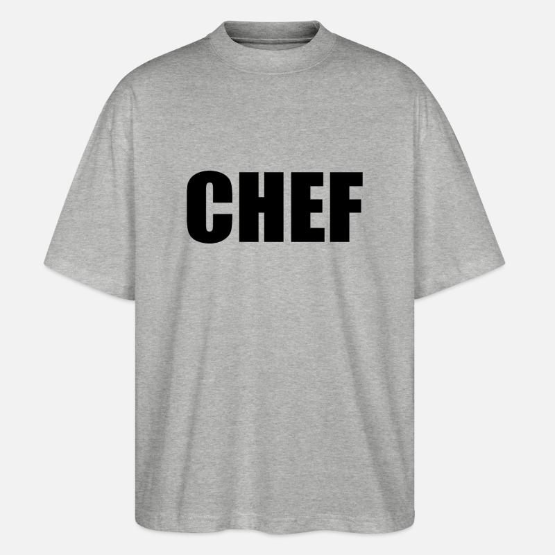 Chef - T-shirt bio Blaster 2.0 coupe oversize Stanley/Stella Unisexe - gris chiné