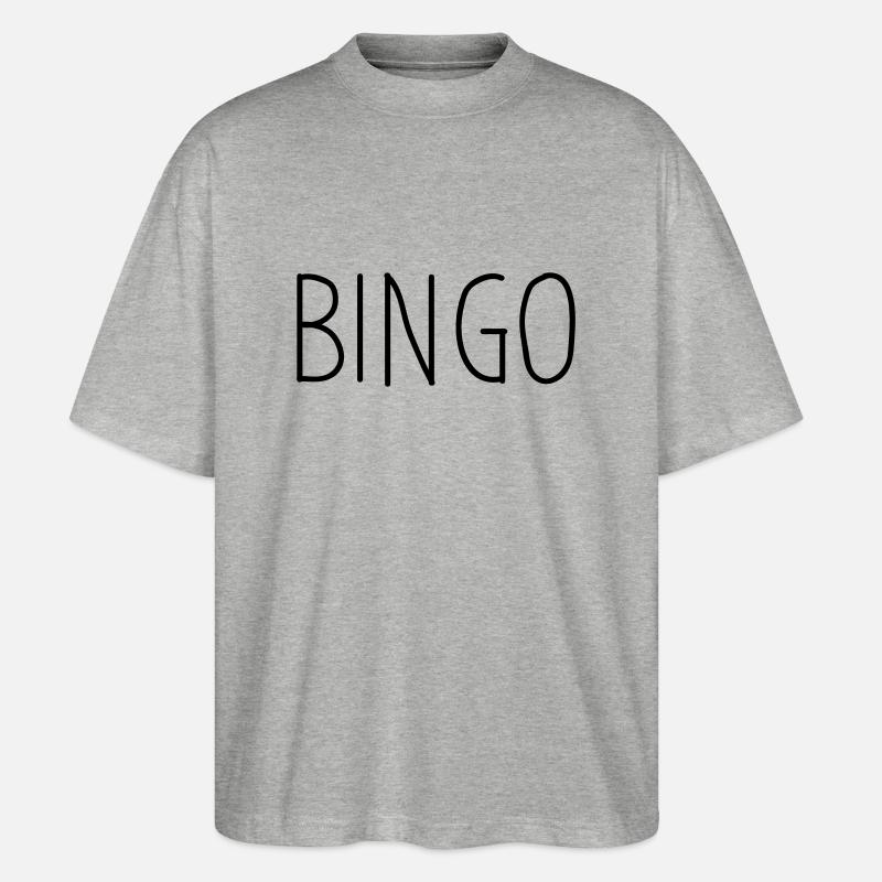 bingo - Stanley/Stella Oversized Unisex Bio T-Shirt Blaster 2.0 - Grau meliert