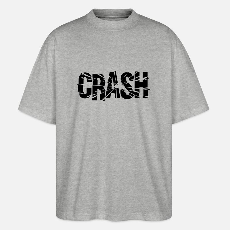 Crash - Stanley/Stella Oversized Unisex Bio T-Shirt Blaster 2.0 - Grau meliert