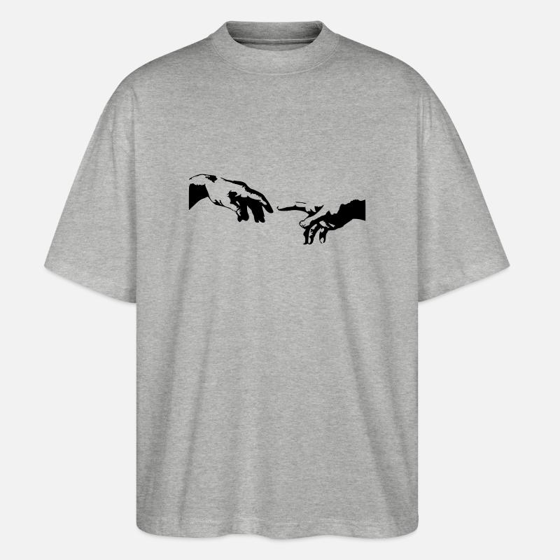 der Hand - Stanley/Stella Oversized Unisex Bio T-Shirt Blaster 2.0 - Grau meliert