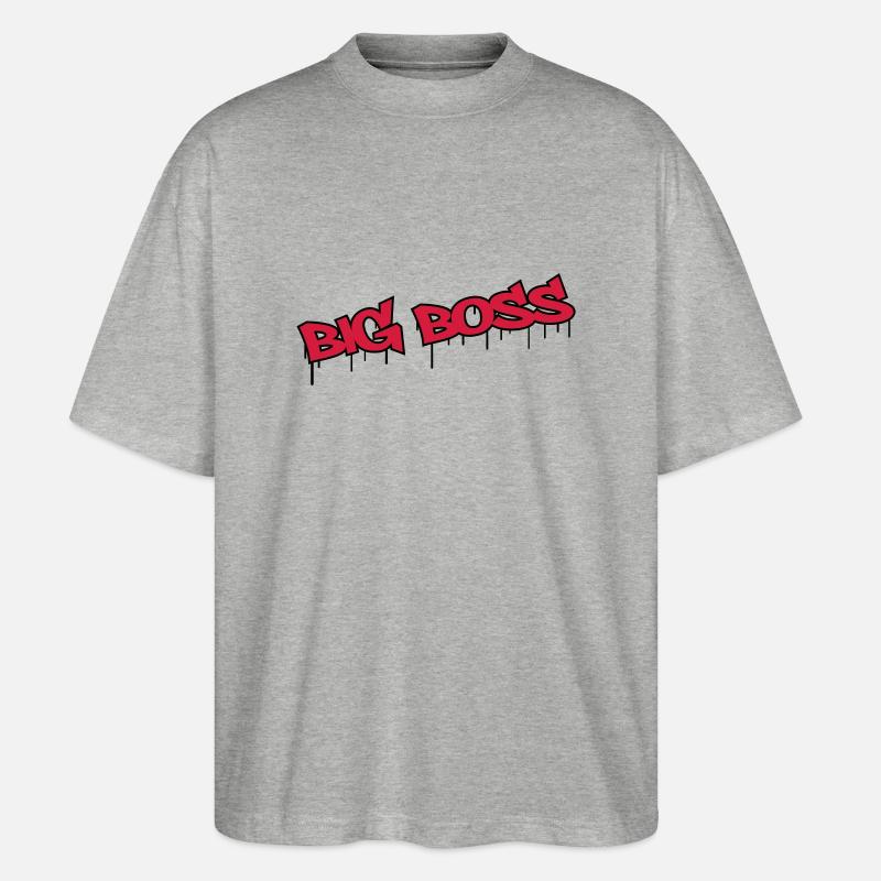 Big Boss - Stanley/Stella Oversized Unisex Bio T-Shirt Blaster 2.0 - Grau meliert