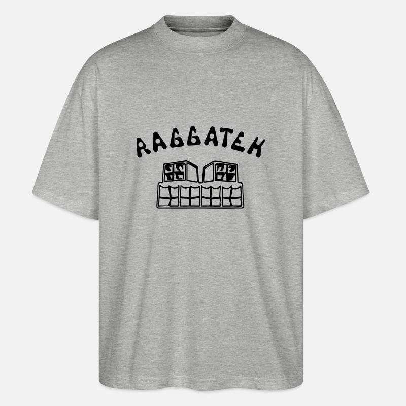 RAGGATEK - Stanley/Stella Oversized Unisex Bio T-Shirt Blaster 2.0 - Grau meliert