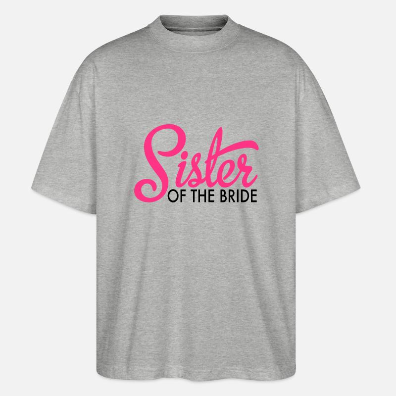 bride - Stanley/Stella Oversized Unisex Bio T-Shirt Blaster 2.0 - Grau meliert