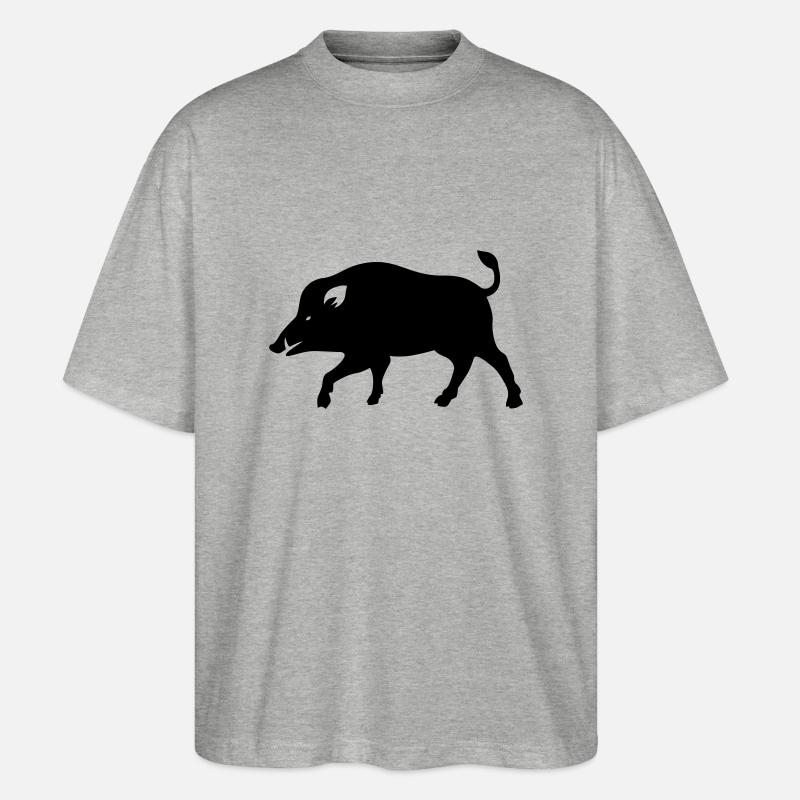 Eber - Stanley/Stella Oversized Unisex Bio T-Shirt Blaster 2.0 - Grau meliert