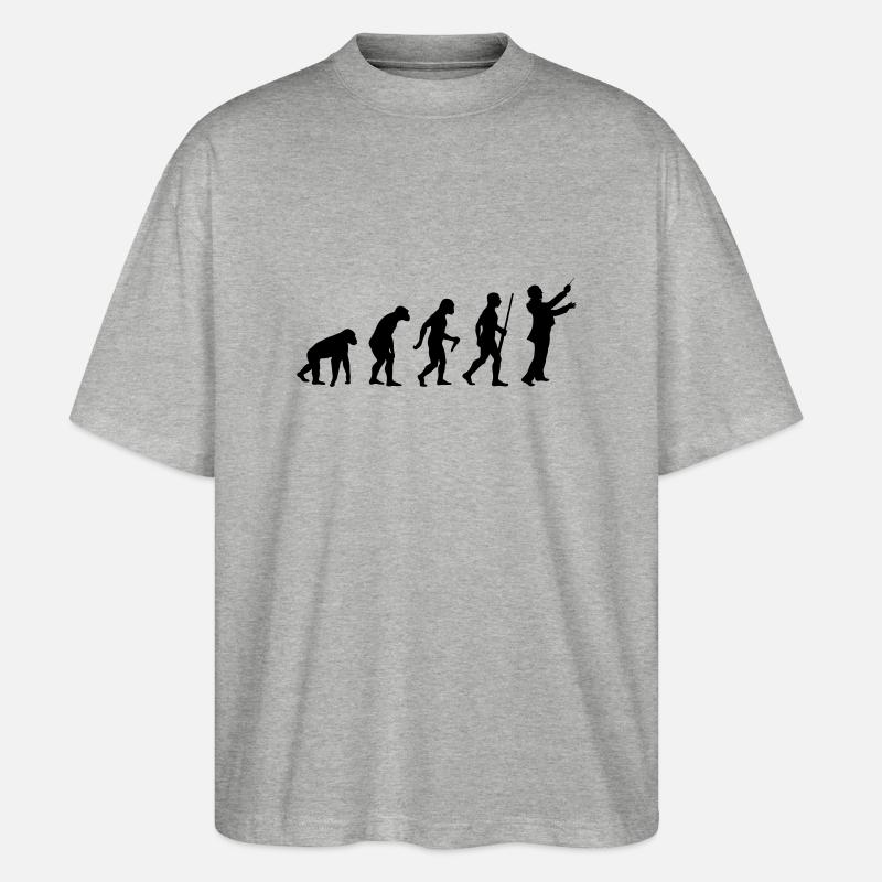 Conductor Evolution - Stanley/Stella Oversized Unisex Bio T-Shirt Blaster 2.0 - Grau meliert
