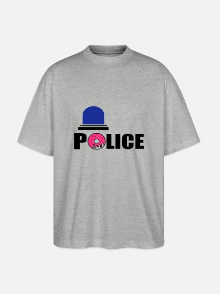 police d - Stanley/Stella Oversized Unisex Organic T-shirt Blaster 2.0 - heather grey
