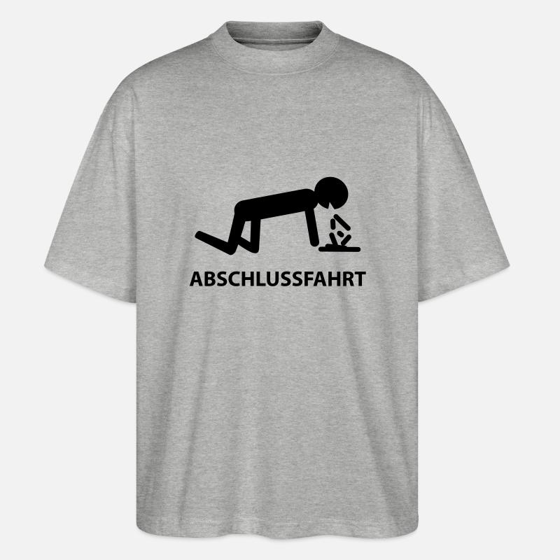abschlussfahrt - T-shirt bio Blaster 2.0 coupe oversize Stanley/Stella Unisexe - gris chiné