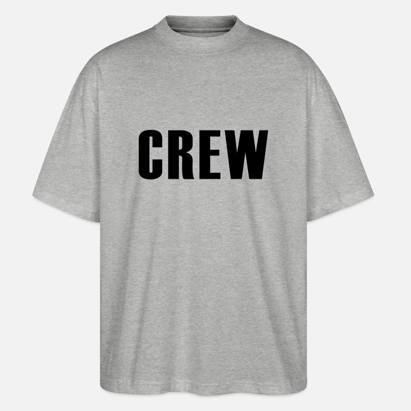crew - Stanley/Stella Oversized Unisex Bio T-Shirt Blaster 2.0 - Grau meliert