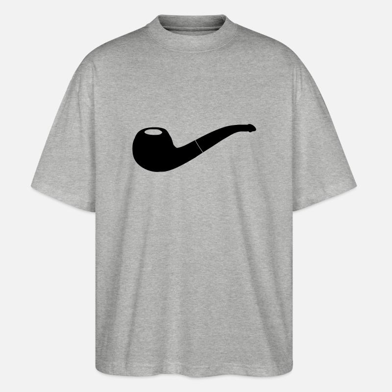 Pfeife - Stanley/Stella Oversized Unisex Bio T-Shirt Blaster 2.0 - Grau meliert