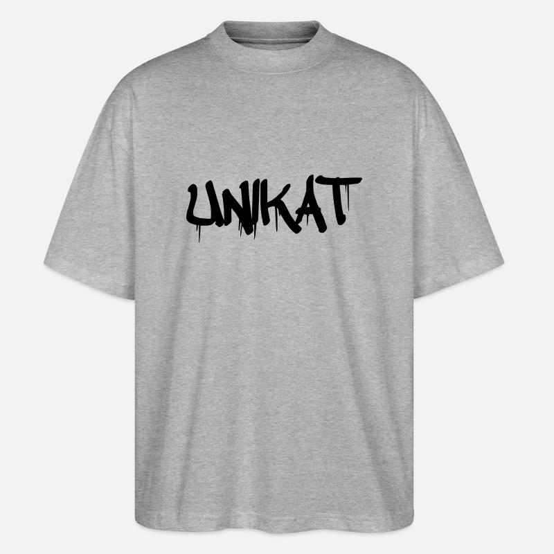 unikat - Stanley/Stella Oversized Unisex Bio T-Shirt Blaster 2.0 - Grau meliert