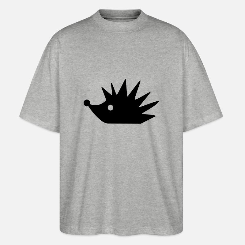 igel - Stanley/Stella Oversized Unisex Bio T-Shirt Blaster 2.0 - Grau meliert