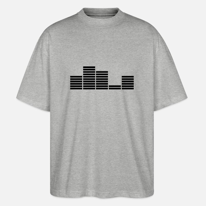 Music Bar Equalizer - Stanley/Stella Oversized Unisex Bio T-Shirt Blaster 2.0 - Grau meliert