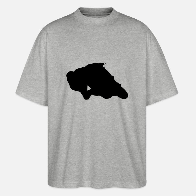 MotoGP # 1 - Stanley/Stella Oversized Unisex Bio T-Shirt Blaster 2.0 - Grau meliert