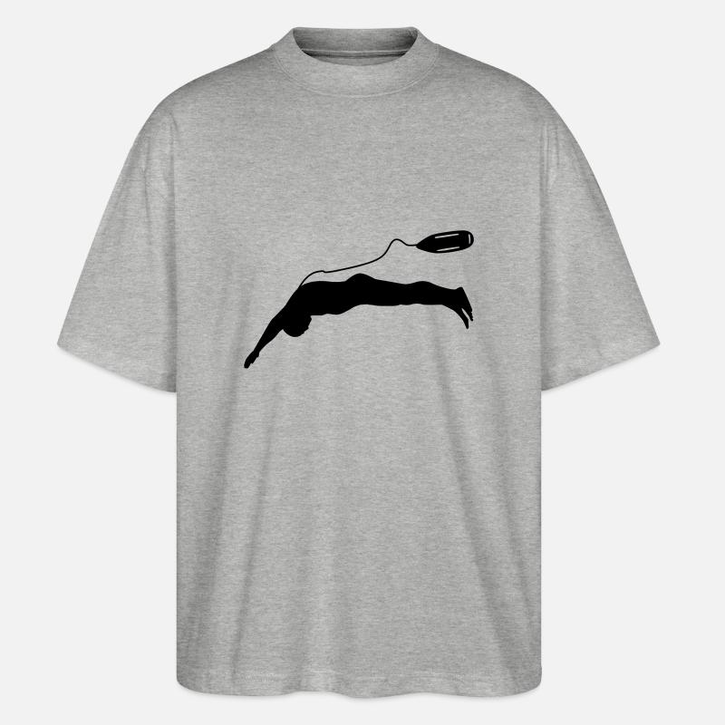 lifeguard - Stanley/Stella Oversized Unisex Bio T-Shirt Blaster 2.0 - Grau meliert
