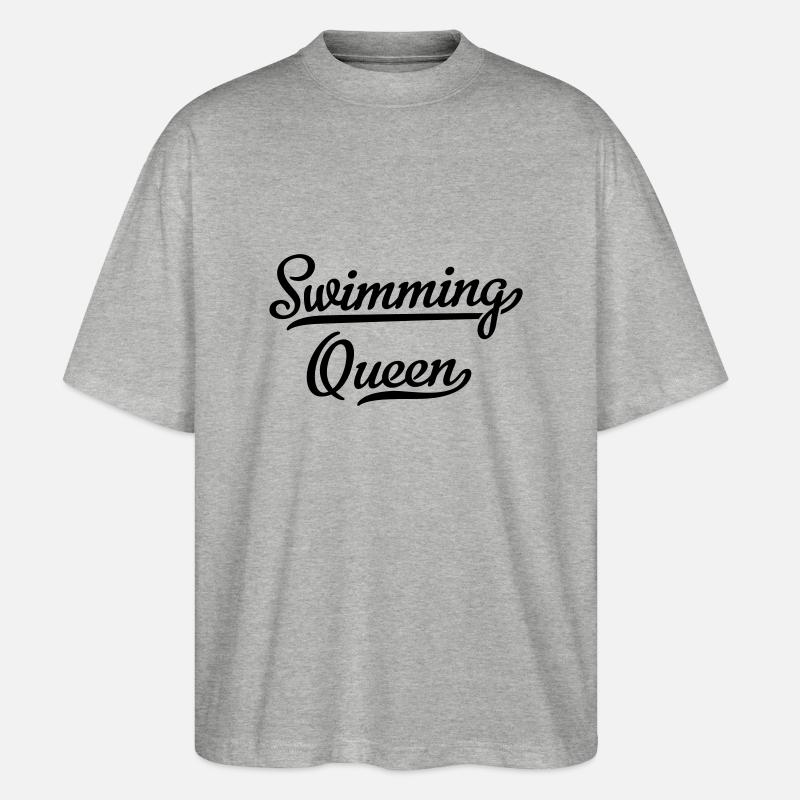 Schwimmen - Stanley/Stella Oversized Unisex Bio T-Shirt Blaster 2.0 - Grau meliert