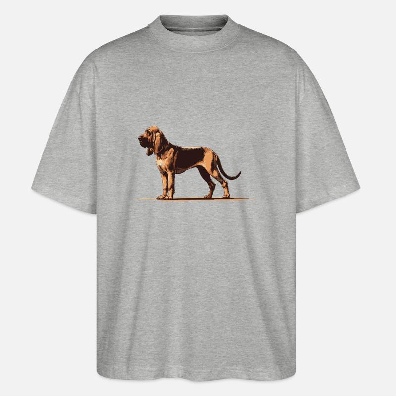 Bluthund - Stanley/Stella Oversized Unisex Bio T-Shirt Blaster 2.0 - Grau meliert