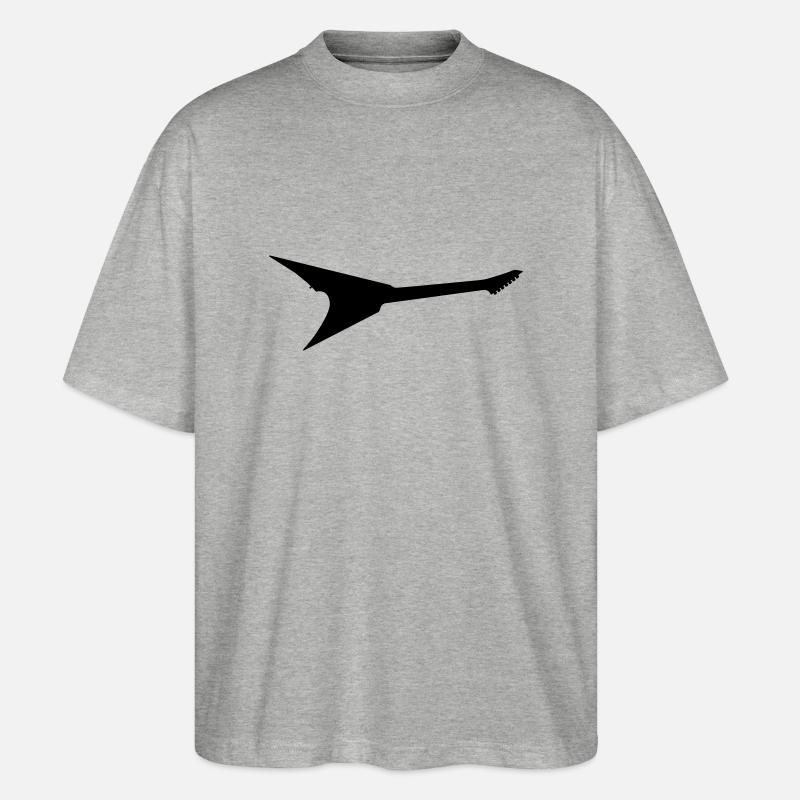 Guitare Flying V Jackson - T-shirt bio Blaster 2.0 coupe oversize Stanley/Stella Unisexe - gris chiné