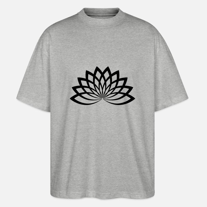 Lotus - Stanley/Stella Oversized Unisex Bio T-Shirt Blaster 2.0 - Grau meliert