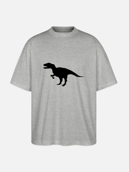 dinosaurier - T-shirt bio Blaster 2.0 coupe oversize Stanley/Stella Unisexe - gris chiné