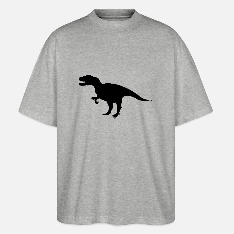 dinosaurier - T-shirt bio Blaster 2.0 coupe oversize Stanley/Stella Unisexe - gris chiné