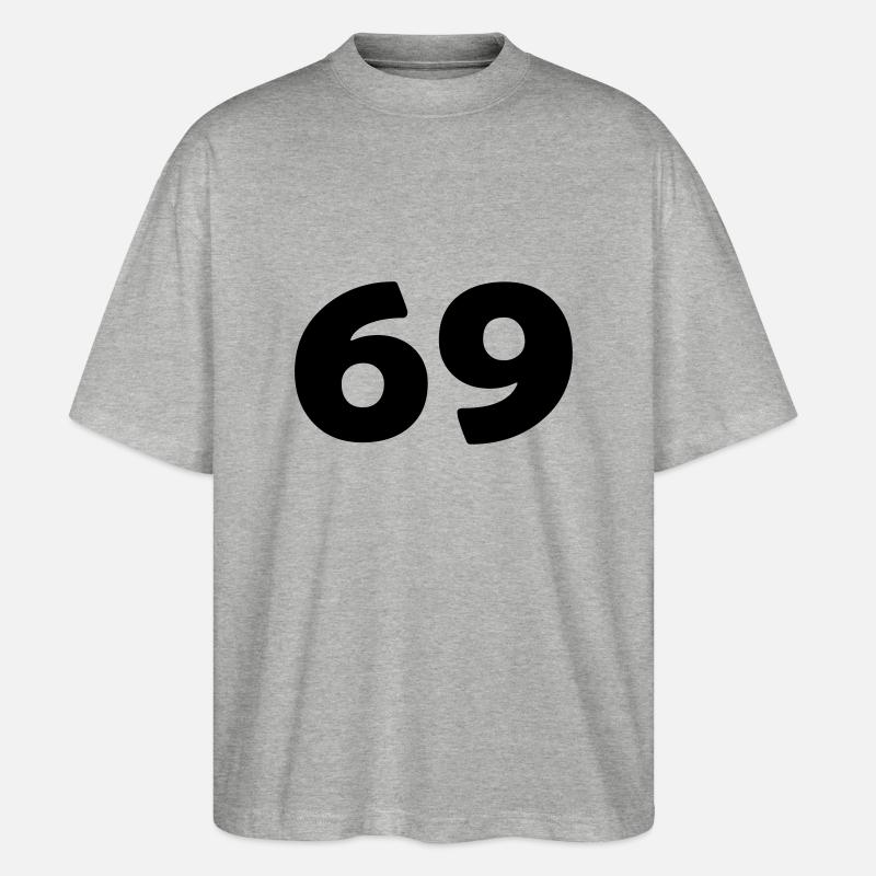 69 - Stanley/Stella Oversized Unisex Bio T-Shirt Blaster 2.0 - Grau meliert