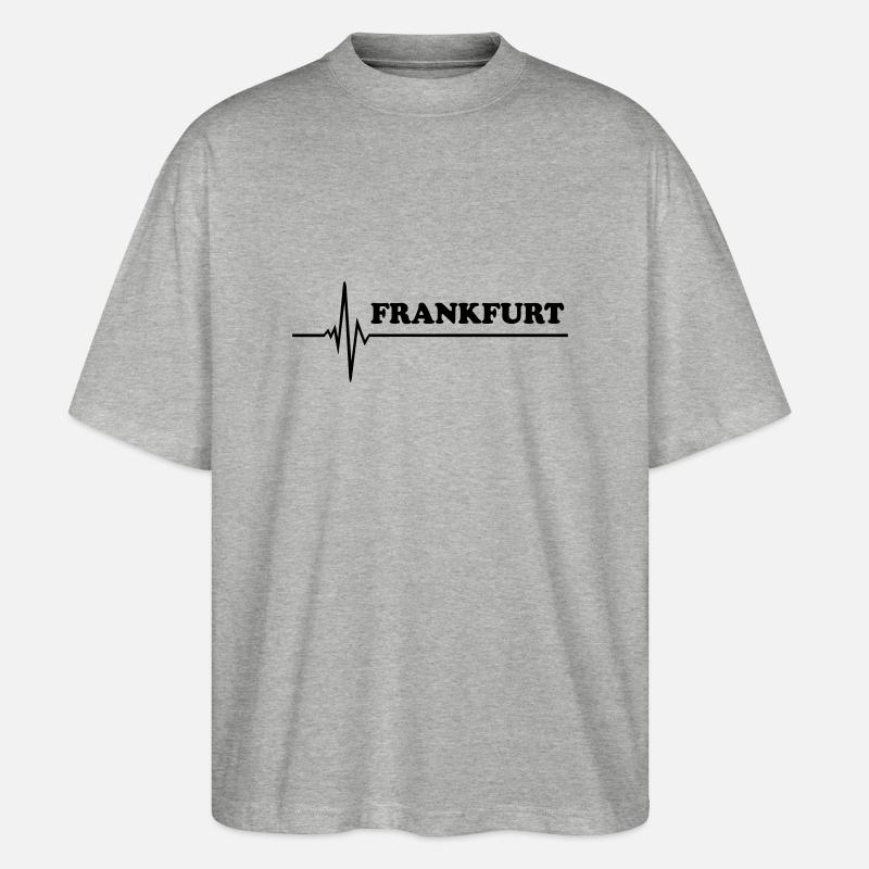 Frankfurt - Stanley/Stella Oversized Unisex Bio T-Shirt Blaster 2.0 - Grau meliert