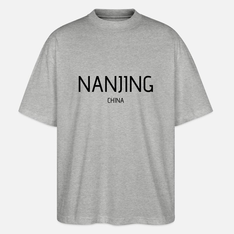nanjing - Stanley/Stella Oversized Unisex Bio T-Shirt Blaster 2.0 - Grau meliert