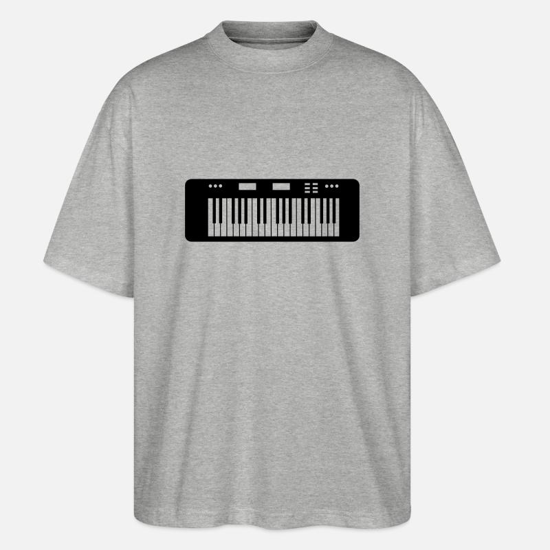 keyboard - Stanley/Stella Oversized Unisex Bio T-Shirt Blaster 2.0 - Grau meliert