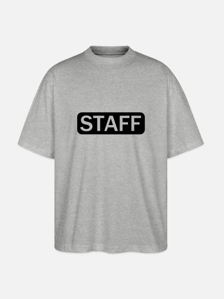 STAFF (1c) - T-shirt bio Blaster 2.0 coupe oversize Stanley/Stella Unisexe - gris chiné