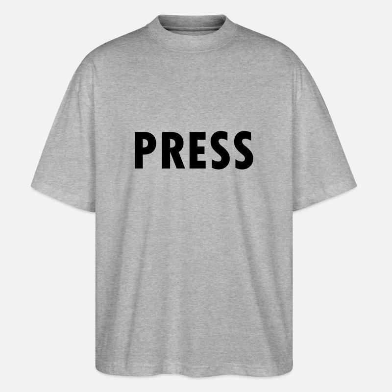 press - Stanley/Stella Oversized Unisex Bio T-Shirt Blaster 2.0 - Grau meliert