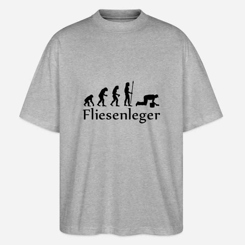 evolution_fliesenleger - T-shirt bio Blaster 2.0 coupe oversize Stanley/Stella Unisexe - gris chiné