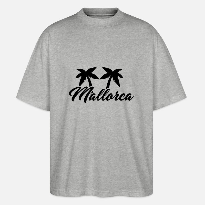 Mallorca - Stanley/Stella Oversized Unisex Bio T-Shirt Blaster 2.0 - Grau meliert