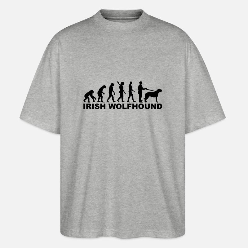 Irish Wolfhound - T-shirt bio Blaster 2.0 coupe oversize Stanley/Stella Unisexe - gris chiné