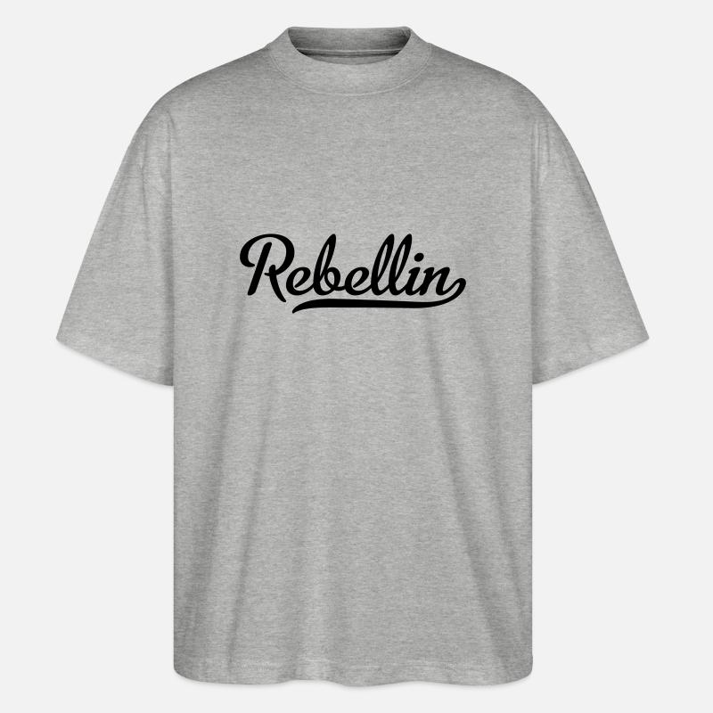 Rebellin - Stanley/Stella Oversized Unisex Bio T-Shirt Blaster 2.0 - Grau meliert