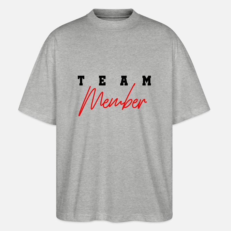 team member 01 - Stanley/Stella Oversized Unisex Bio T-Shirt Blaster 2.0 - Grau meliert