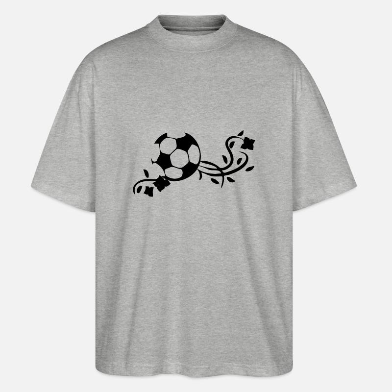 Fußball - Stanley/Stella Oversized Unisex Bio T-Shirt Blaster 2.0 - Grau meliert