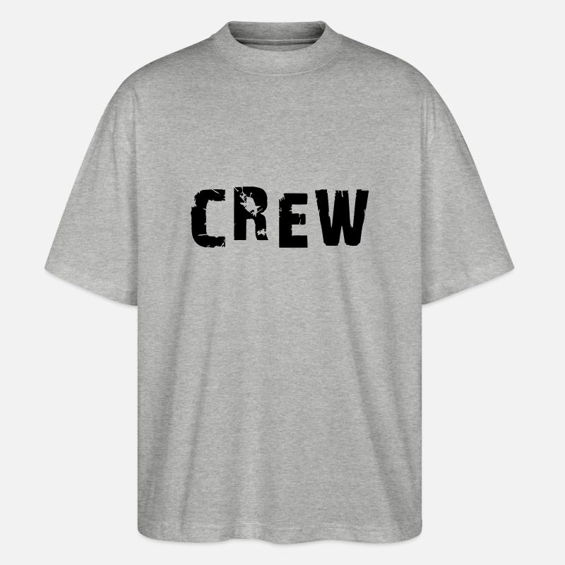 crew2 - Stanley/Stella Oversized Unisex Bio T-Shirt Blaster 2.0 - Grau meliert