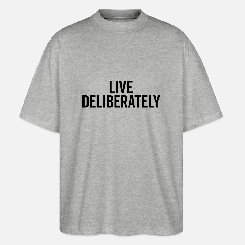 Bewusst leben - Stanley/Stella Oversized Unisex Bio T-Shirt Blaster 2.0 - Grau meliert