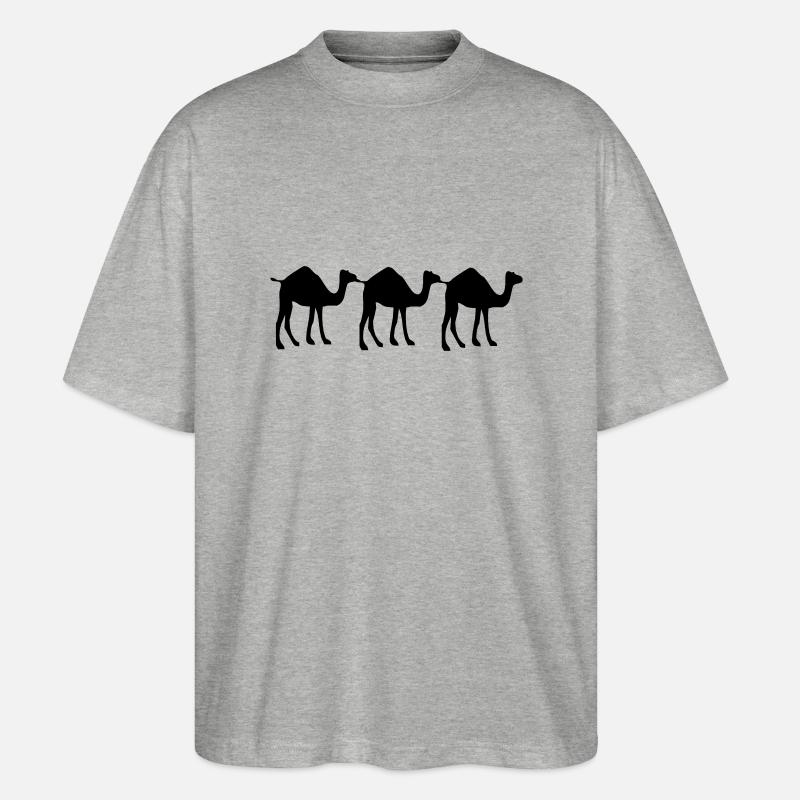 3 Camel - T-shirt bio Blaster 2.0 coupe oversize Stanley/Stella Unisexe - gris chiné