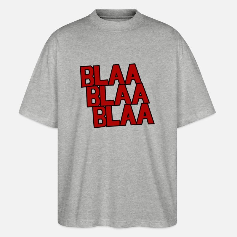 RedBlaa - Stanley/Stella Oversized Unisex Bio T-Shirt Blaster 2.0 - Grau meliert