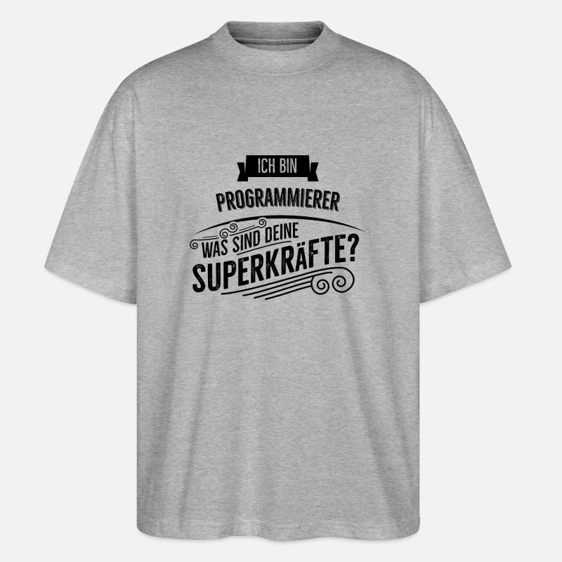 Programmierer - Stanley/Stella Oversized Unisex Bio T-Shirt Blaster 2.0 - Grau meliert