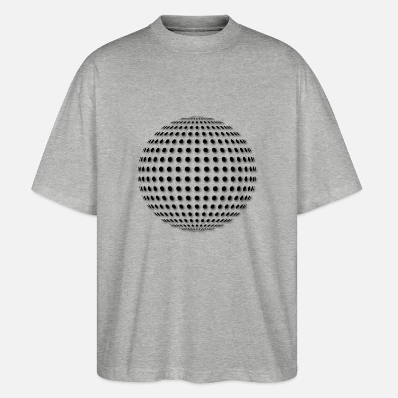 Disco ball - Stanley/Stella Blaster 2.0 Økologisk Oversized Unisex T-skjorte - gråmelert