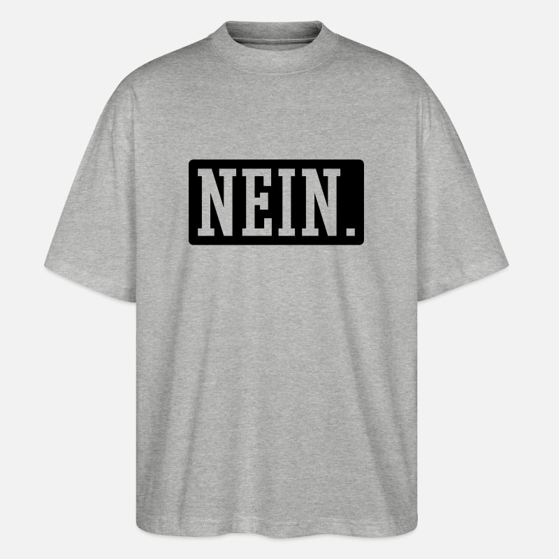 Nein - Stanley/Stella Oversized Unisex Bio T-Shirt Blaster 2.0 - Grau meliert